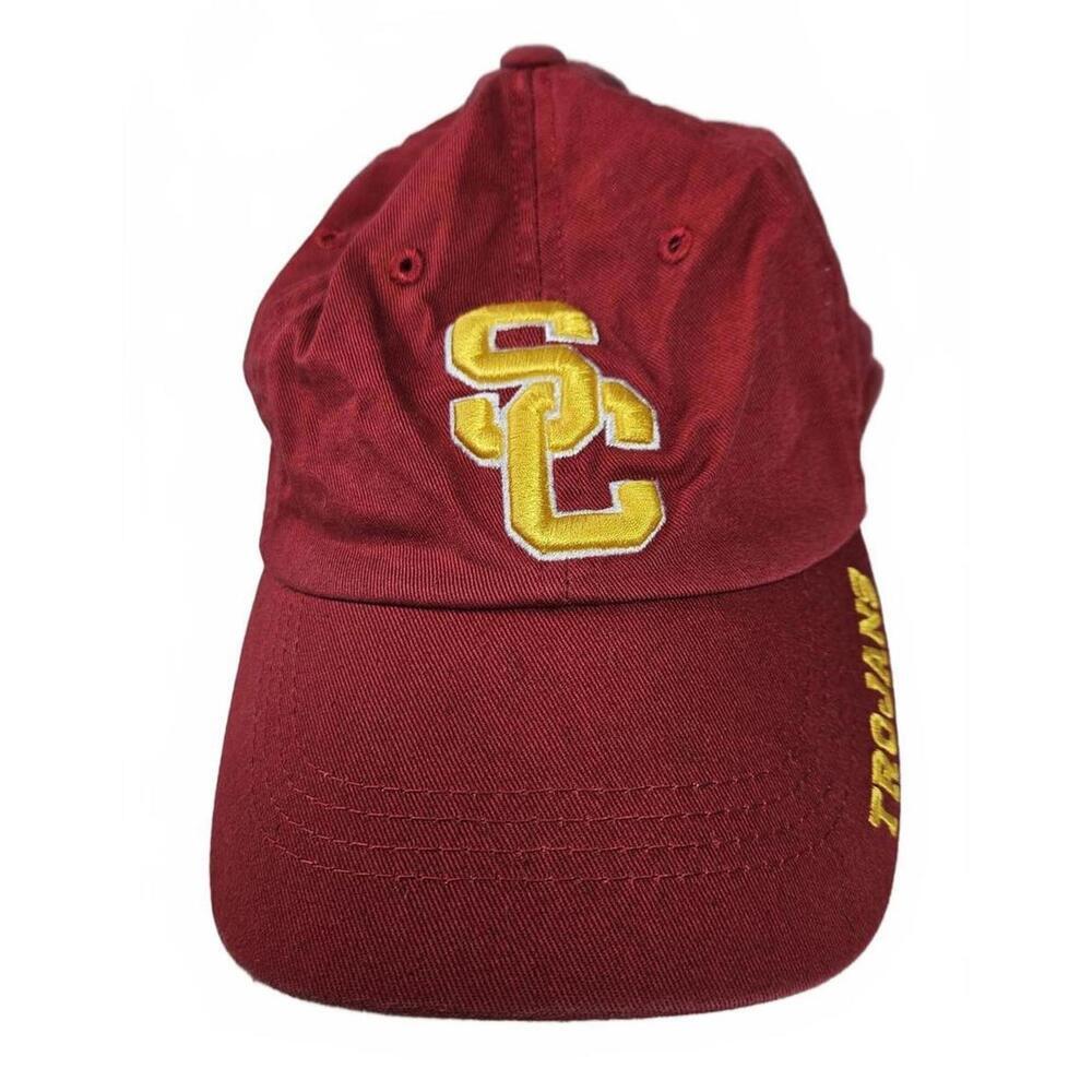 USC Trojans Red Adjustable Baseball Cap Hat One Size Fits All‎ Unisex